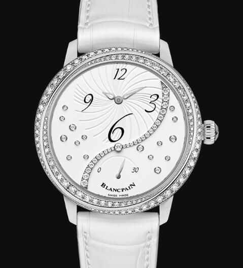 Review Blancpain Watches for Women Cheap Price Heure Décentrée Replica Watch 3650A 4528 55B - Click Image to Close